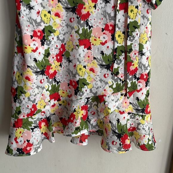 Likely Floral Vera Dress Ivory/red Multi - Picture 9 of 16